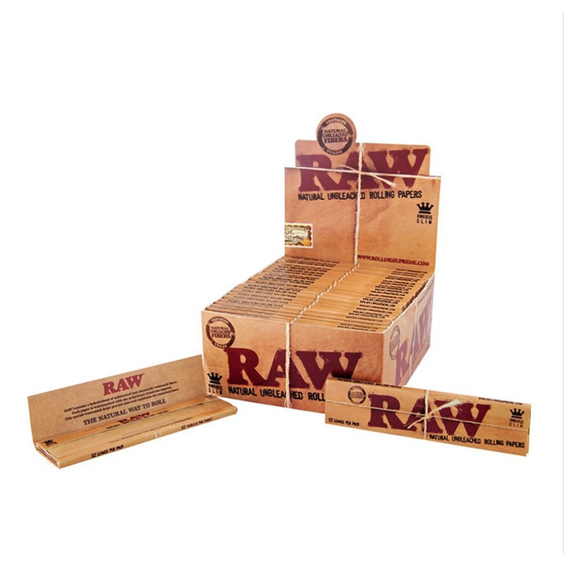 Raw king slim - caja - 50 paquetes / caja