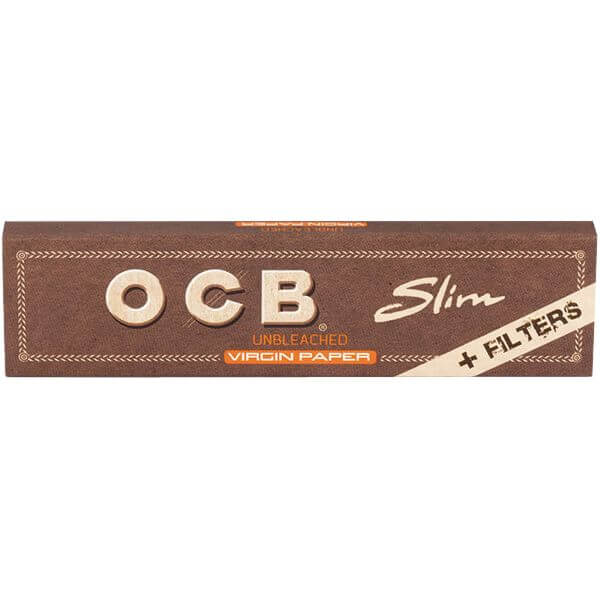 OCB Virgin Papers + Tips King Size Slim unbleached - La Verte Shop